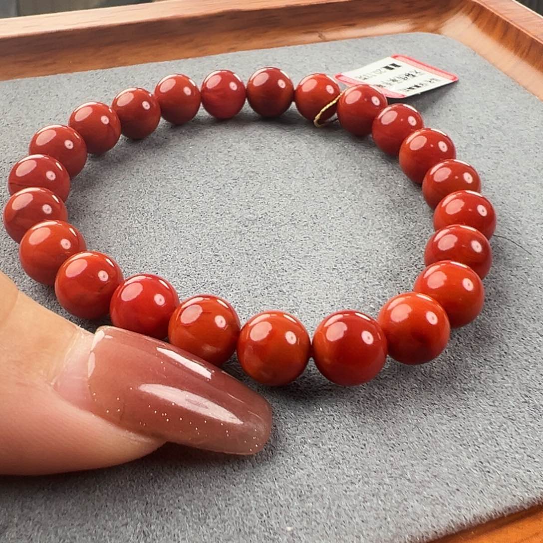 南红玛瑙手串未镶嵌