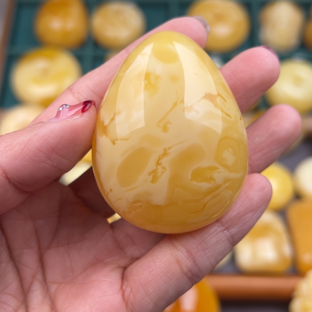 琥珀裸石未镶嵌纯天然琥珀蜜蜡无优化