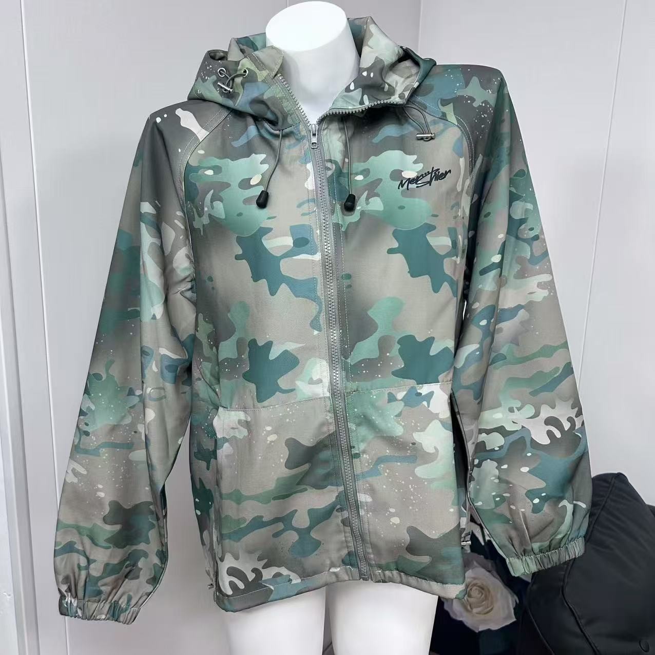 胖鹅张~美式复古迷彩冲锋衣外套#6539