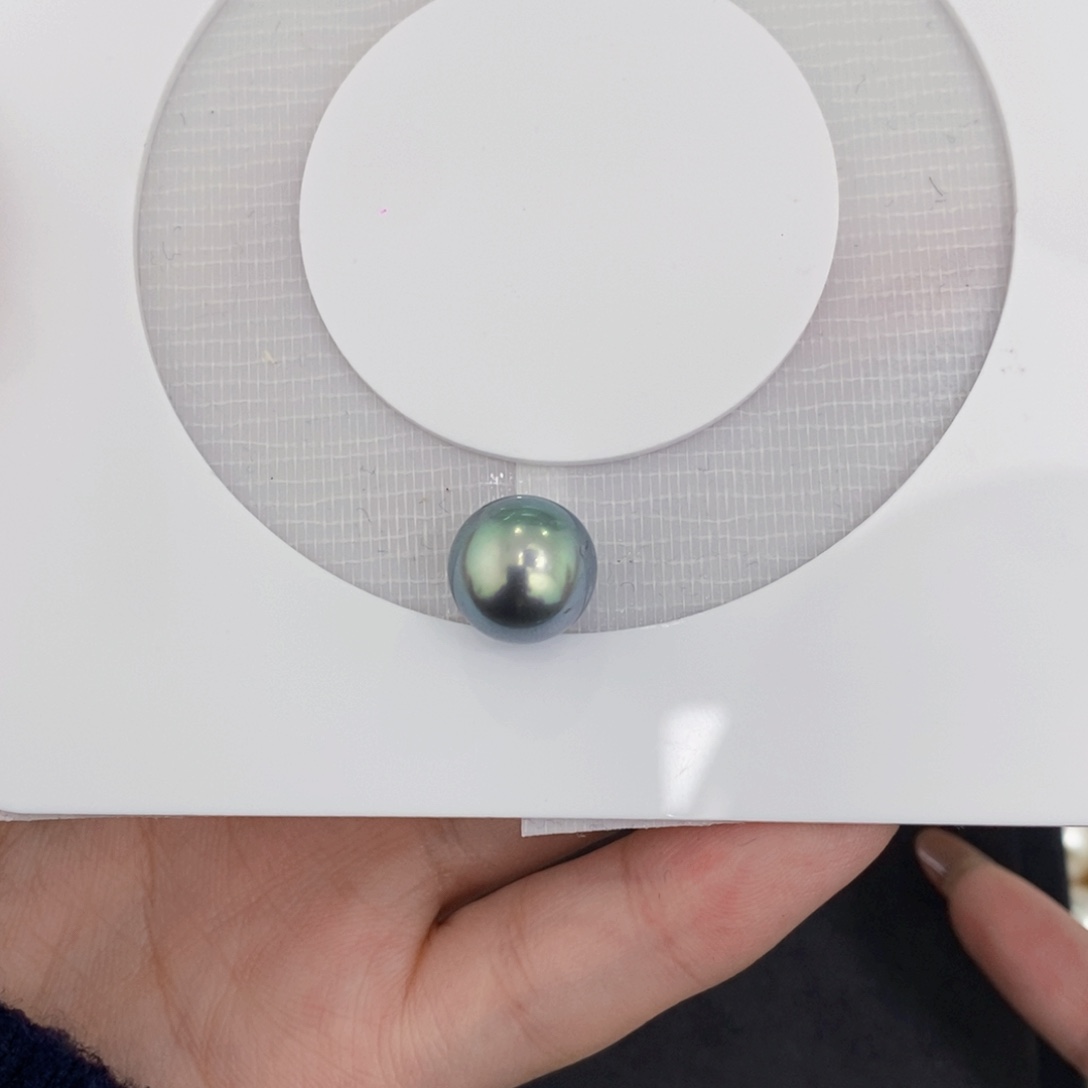 A***a海水珍珠裸珠铂金灰裸珠11-12定制不退换