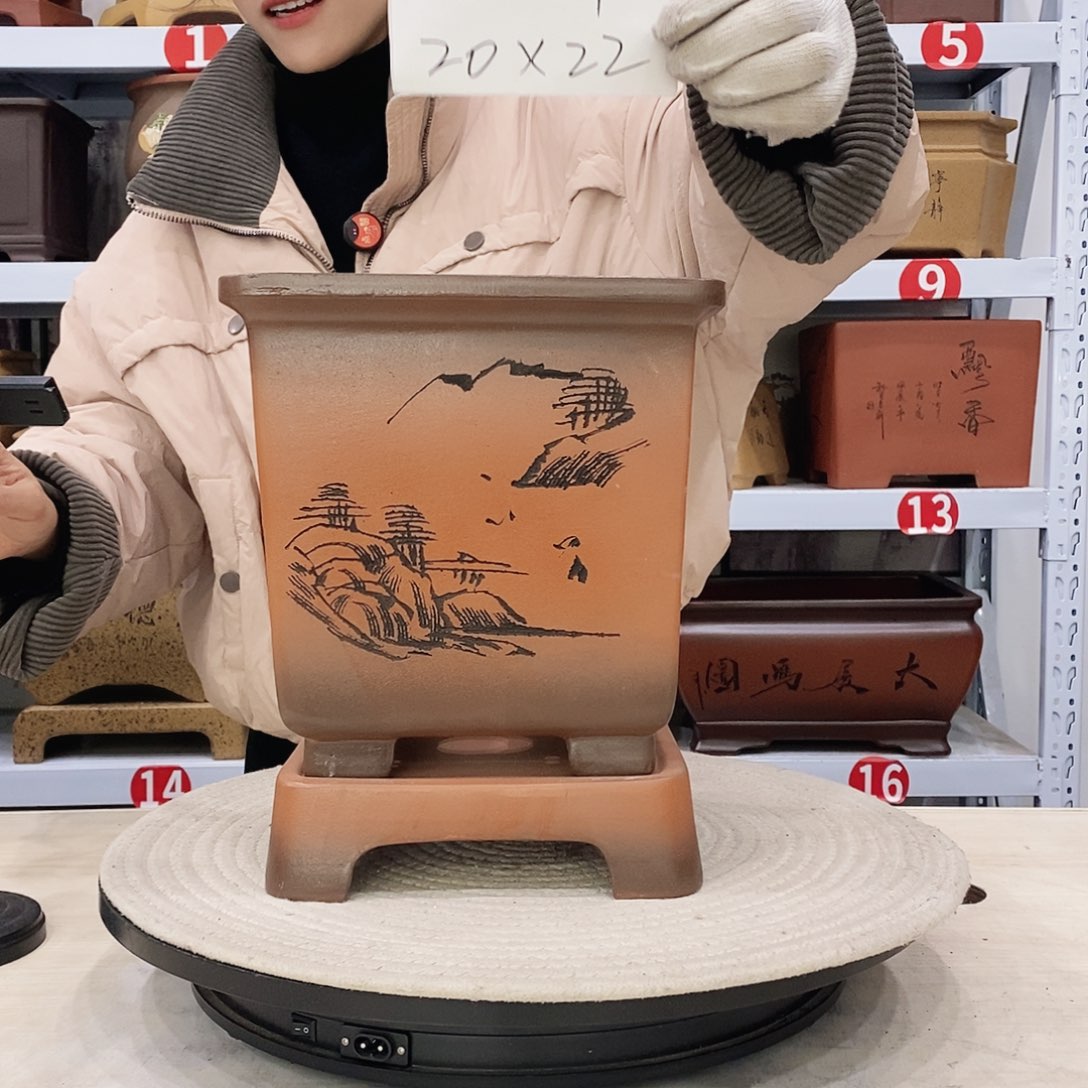 紫砂花盆紫砂花盆