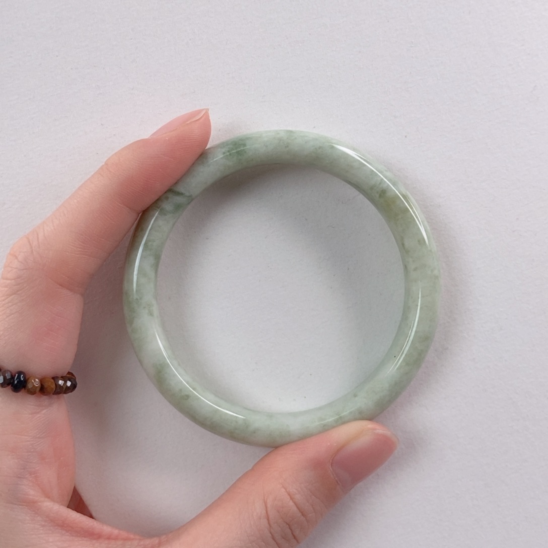 蓝田玉（蛇纹石化大理石玉）手镯未镶嵌玲*