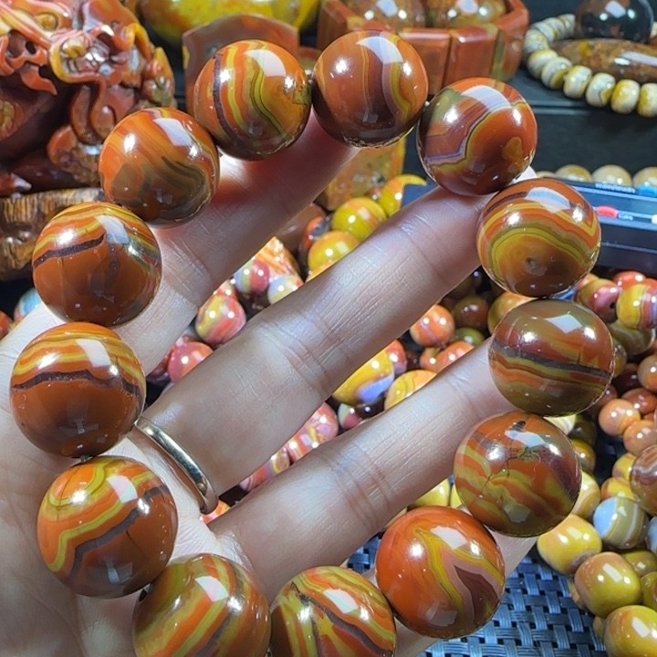 陈***廷玛瑙/玉髓未镶嵌手串