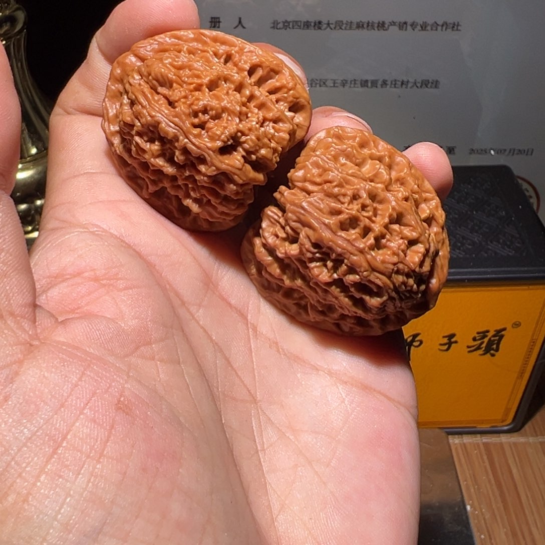 把件文玩核桃37尺寸涿鹿一代三角南疆石