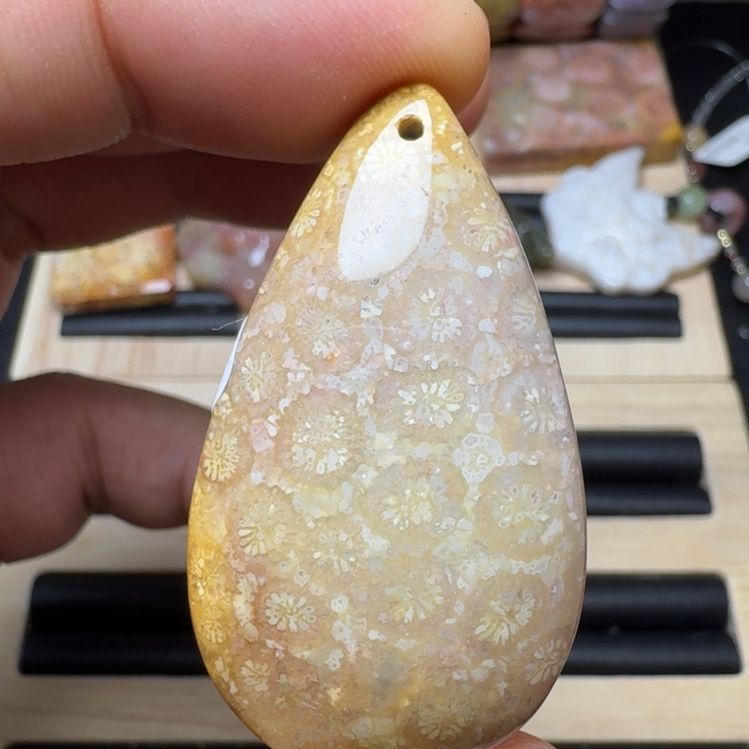 未镶嵌纯天然色有机玉石保真色硅化玉