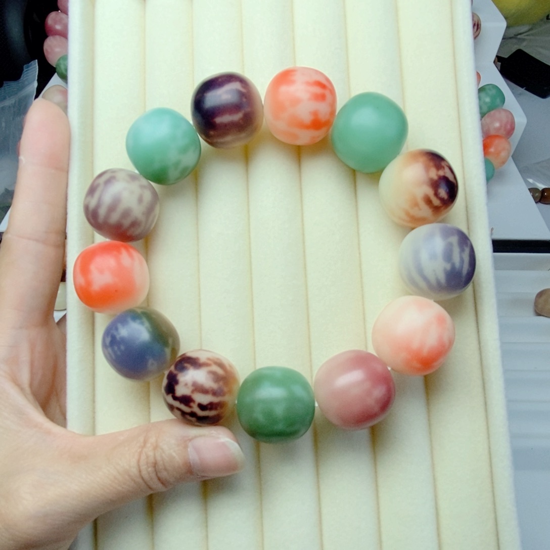 吊坠菩提根/象牙果手工干磨卡20枣珠微瑕