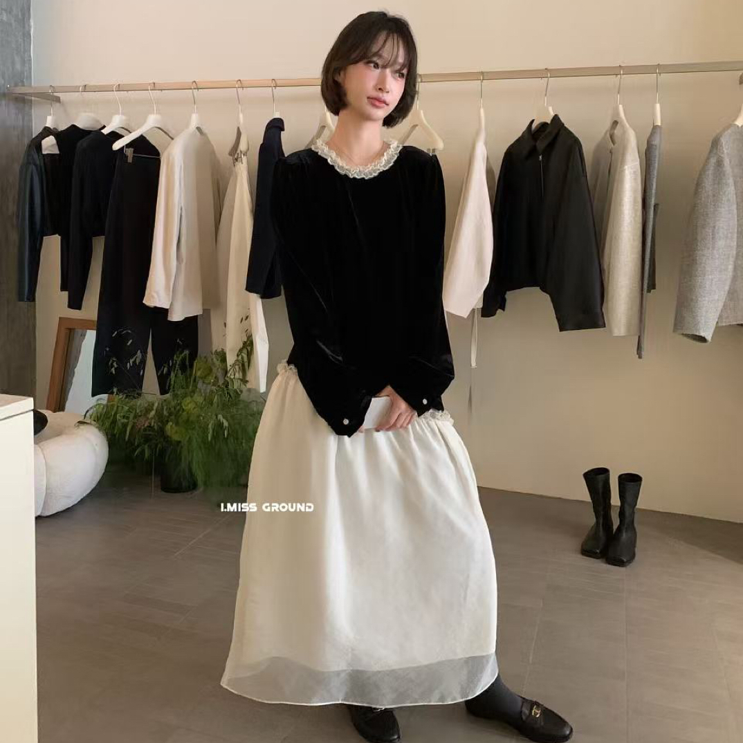 imiss@80886 绝美仙仙儿丝绒蕾丝连衣裙（裙长121左右）12-10