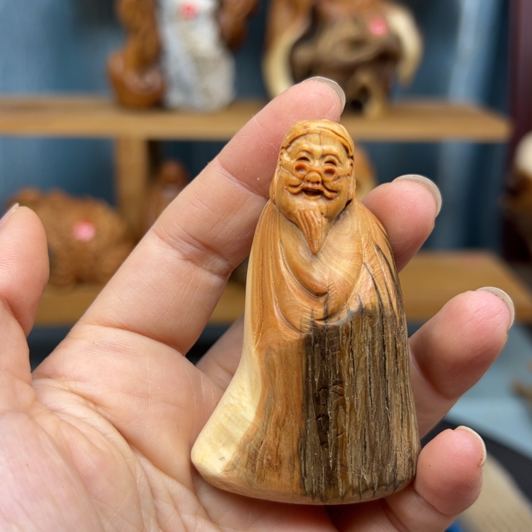木崖柏木摆件手把件，