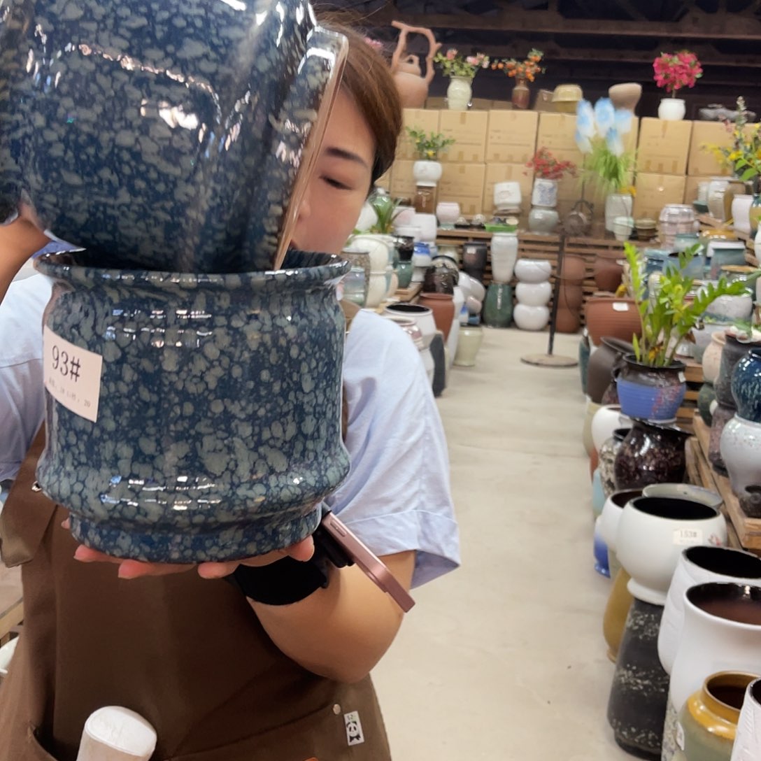 紫砂花盆高度18口径20厘米