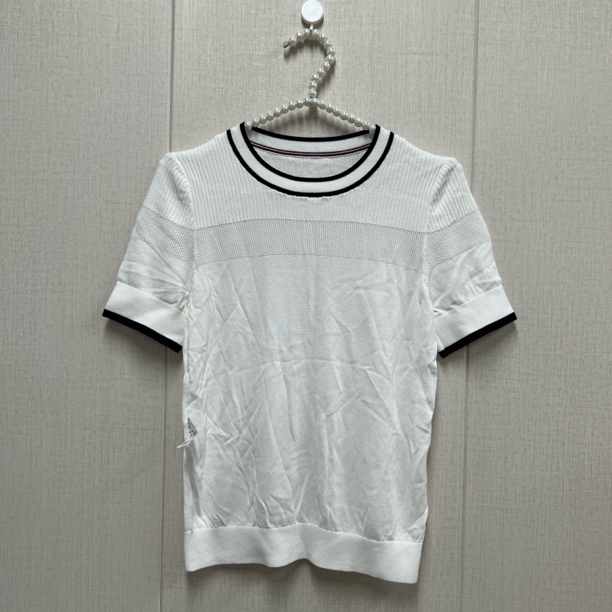 tommy hilfiger/汤米 to110 镂空针织T恤 时尚休闲