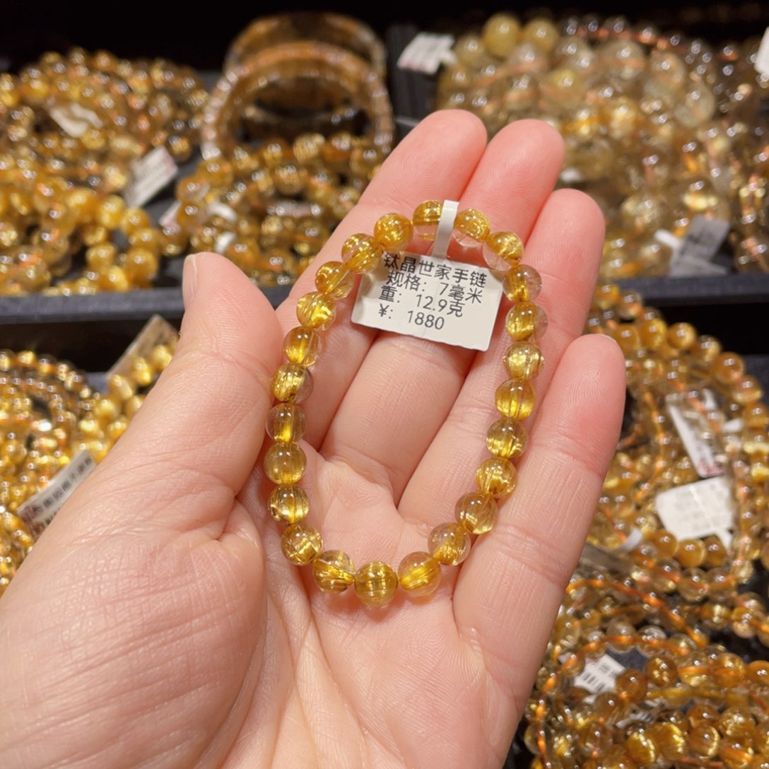 水晶手链未镶嵌小*天然水晶手链