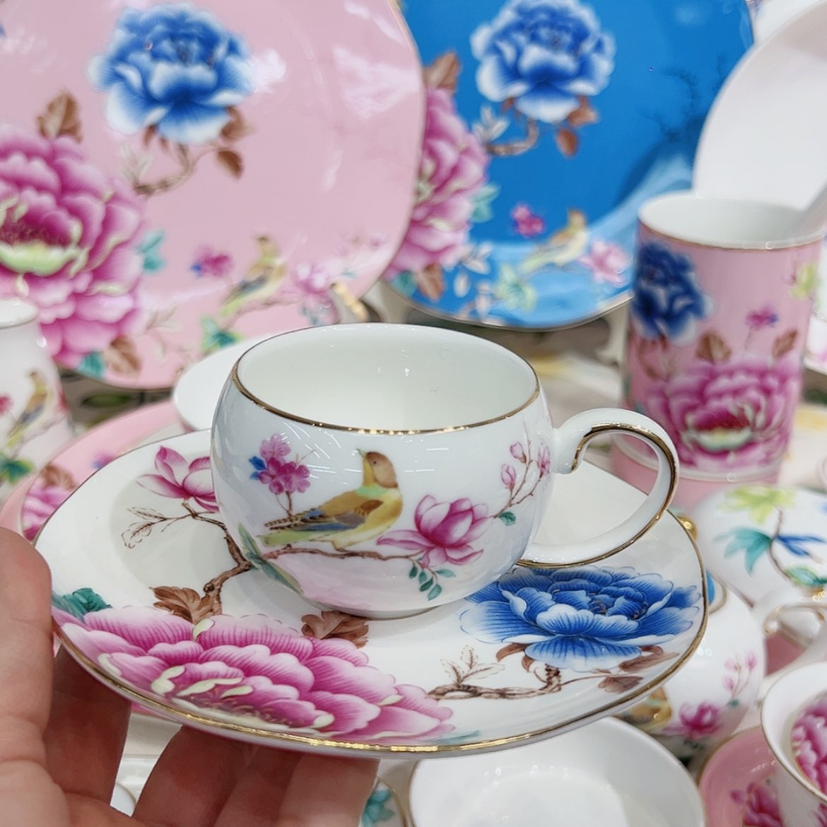 【闪购商品】骨瓷咖啡杯碟100毫升