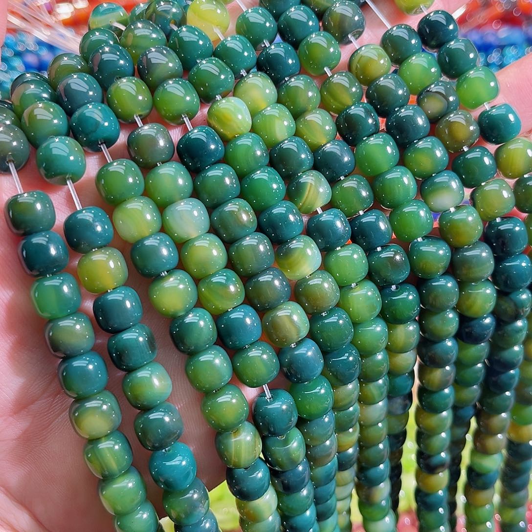 玛瑙/玉髓未镶嵌珠宝半成品玛瑙老型一条10mm