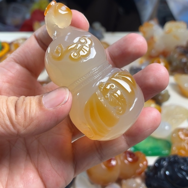 玛瑙/玉髓未镶嵌吊坠(不含链)