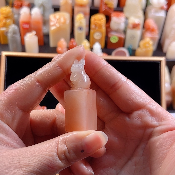 老挝石印石1.7厘米，兔子