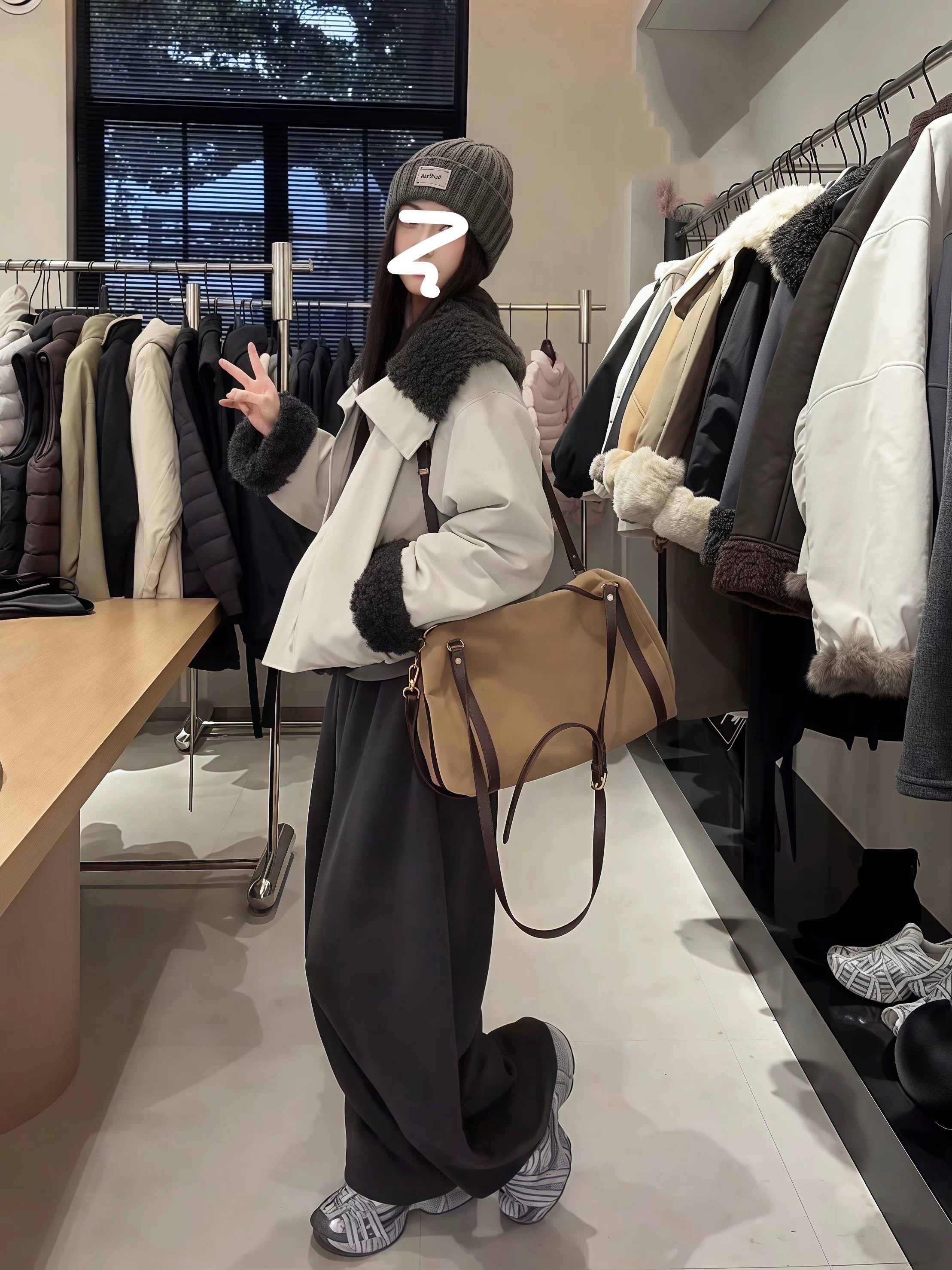 SY  海军领加厚外套冬季时尚短外套25930