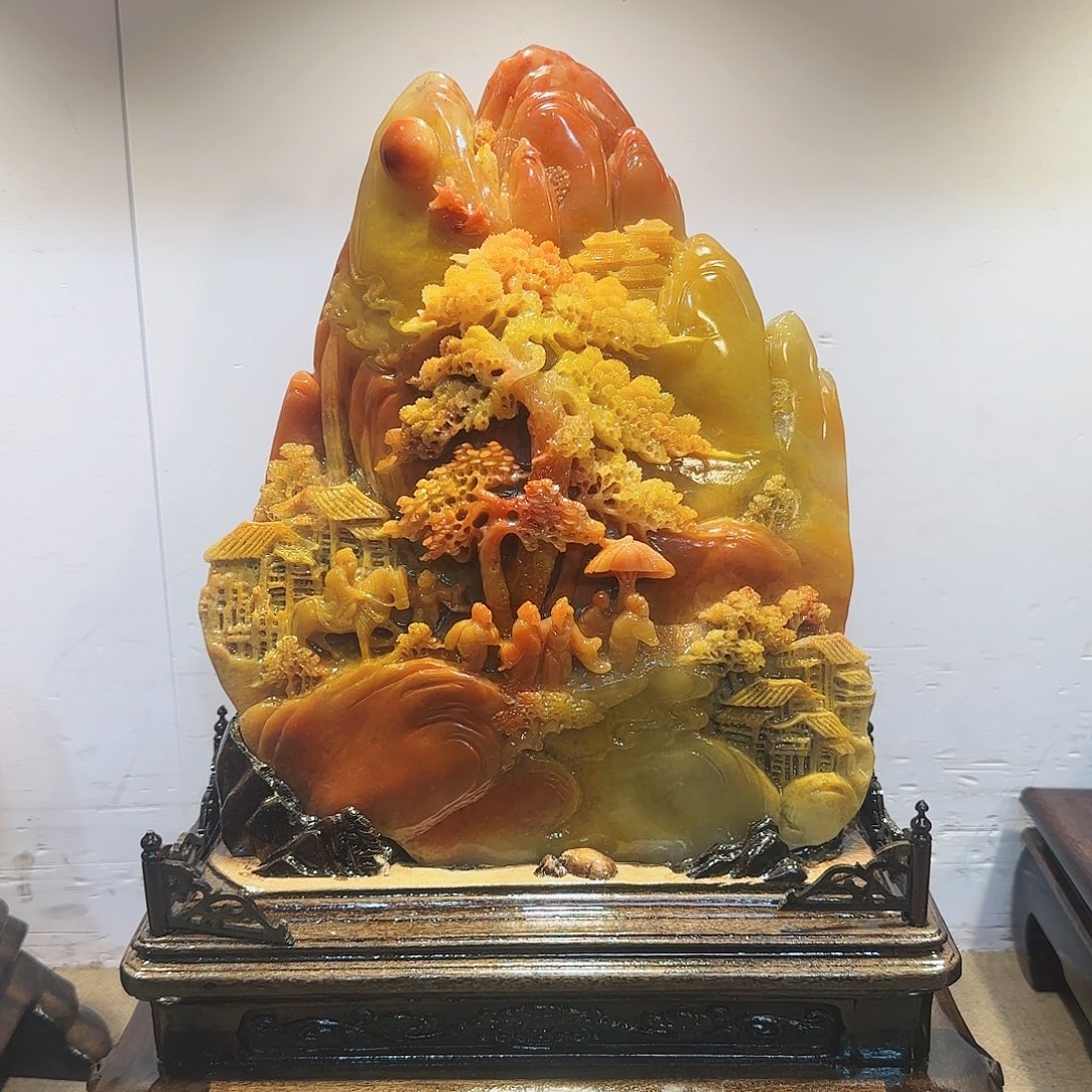 寿山石改**己寿山石摆件