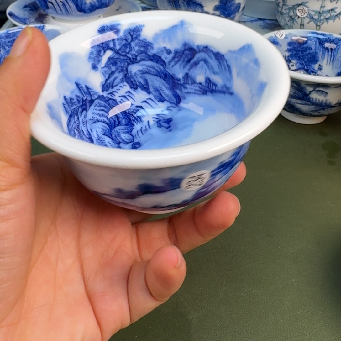 陶瓷景德镇纯手绘茶具圆圆220
