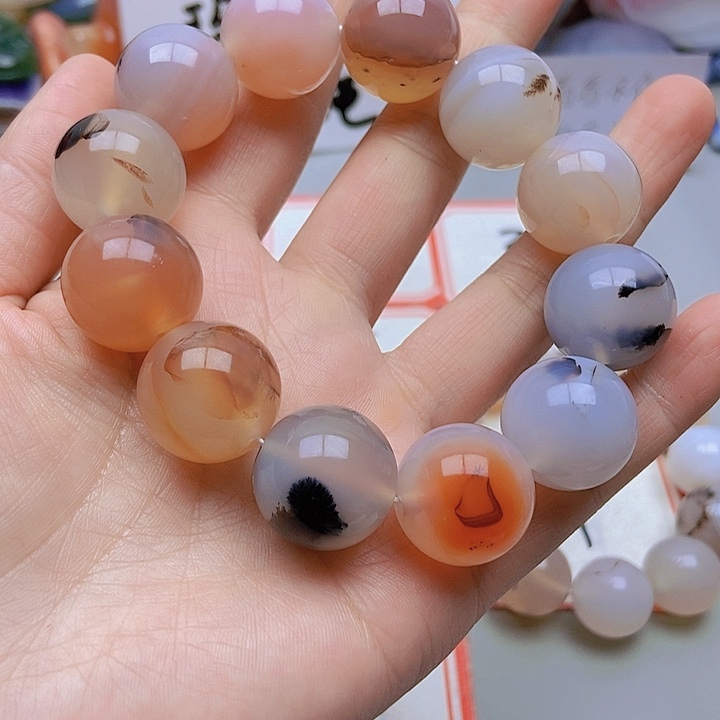 【闪购商品】玛瑙/玉髓珠宝半成品未镶嵌灰****】