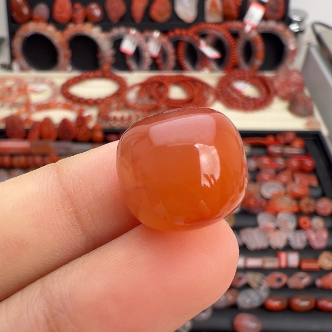 南红玛瑙未镶嵌颈饰老型珠