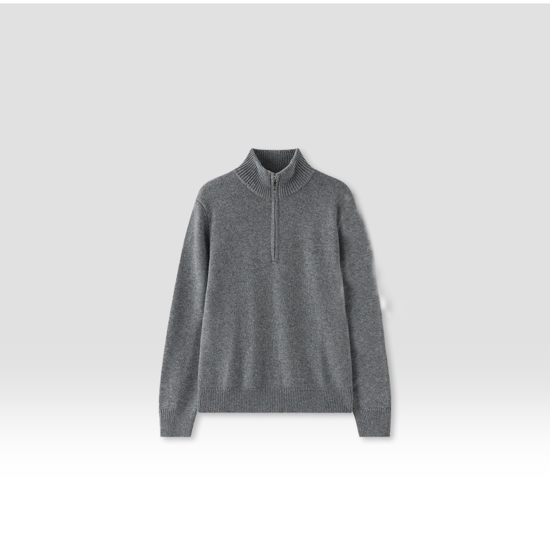 原单非市面货！立领半拉链针织上衣94117