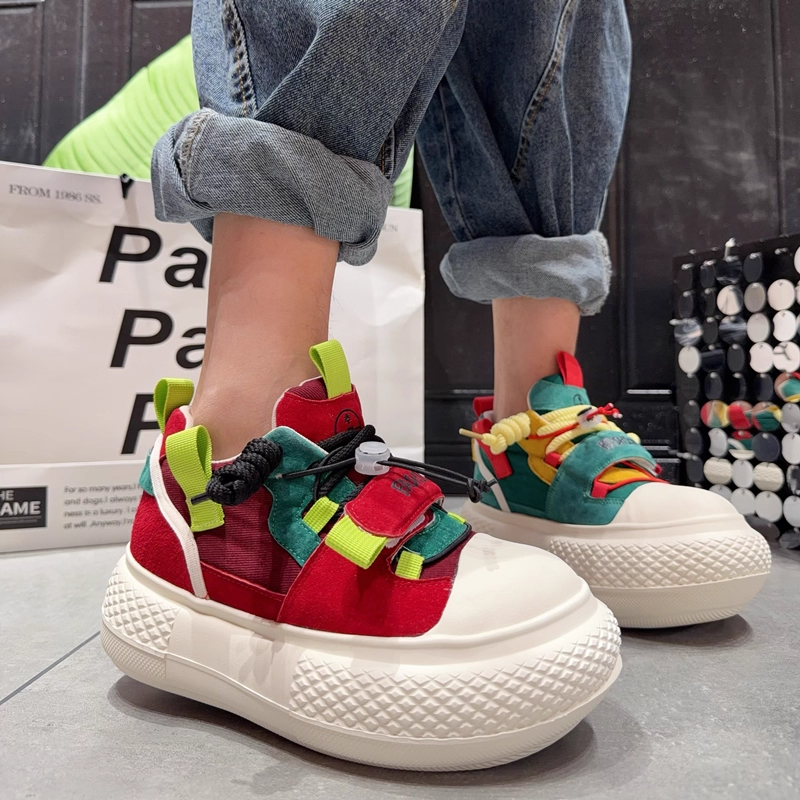 【Ly】2025秋冬新款复古厚底德训阿甘鞋拼色鸳鸯运动鞋休闲时尚女鞋