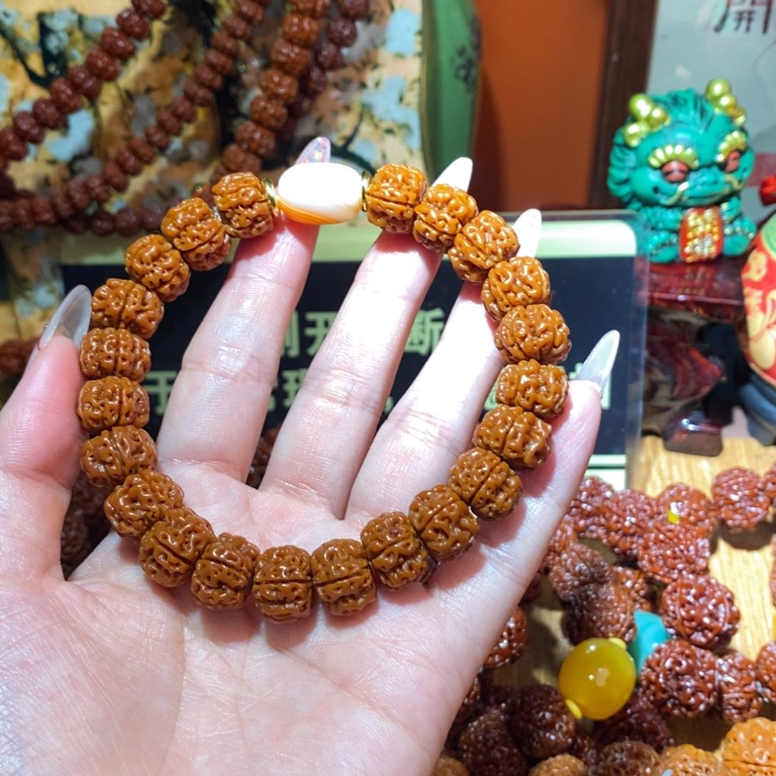 金刚菩提手串12双面手串半红