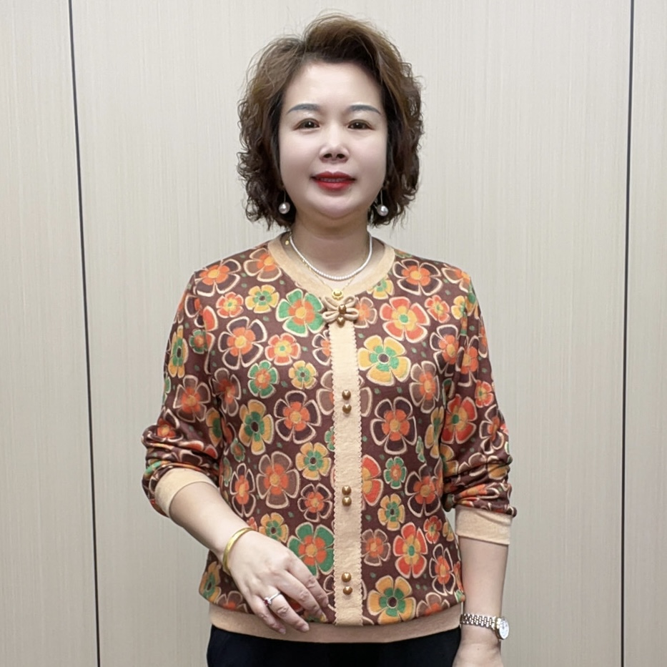 2025秋季洋气休闲减龄气质时尚百搭长袖女装宽松显瘦中老年妈妈装