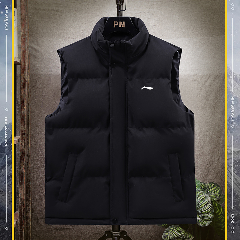 国货品牌秋冬棉马甲男士立领无袖坎肩情侣冬季休闲保暖马甲外套潮