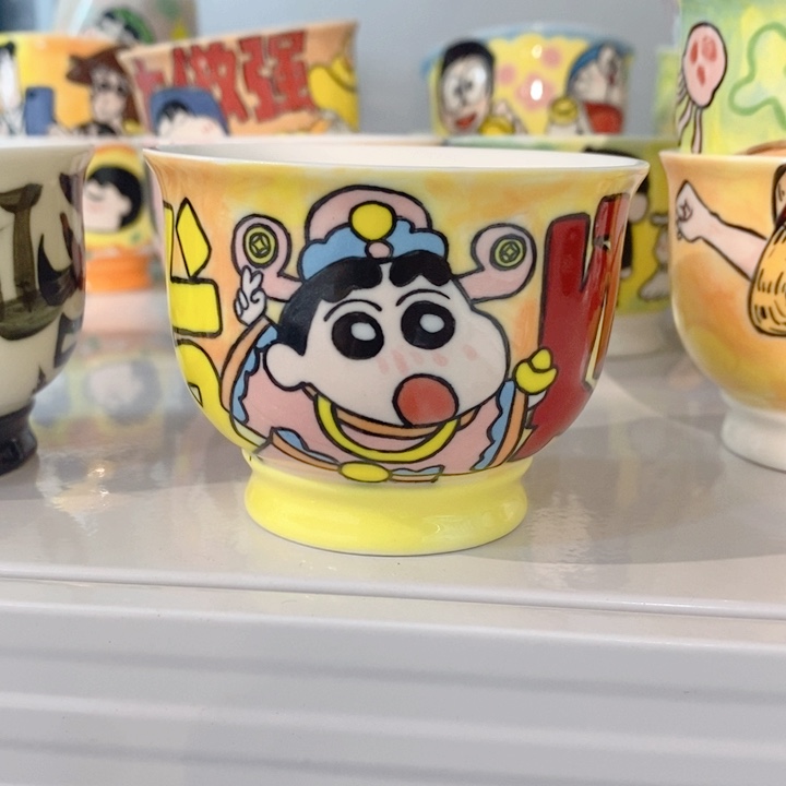 高温釉下彩动漫手绘陶瓷