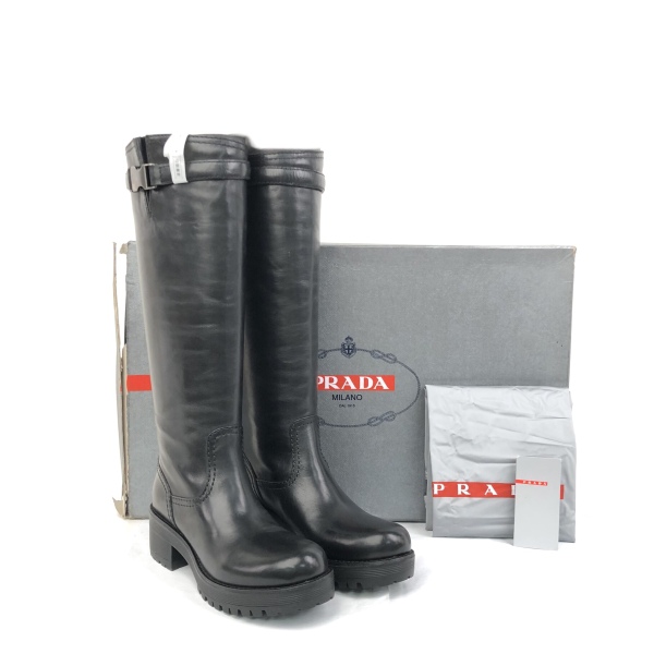 妃鱼/普拉达/靴子/95新/凡1/22