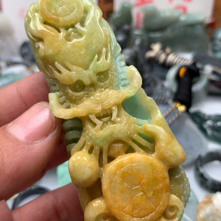 翡翠颈饰未镶嵌保真天然A货翡翠