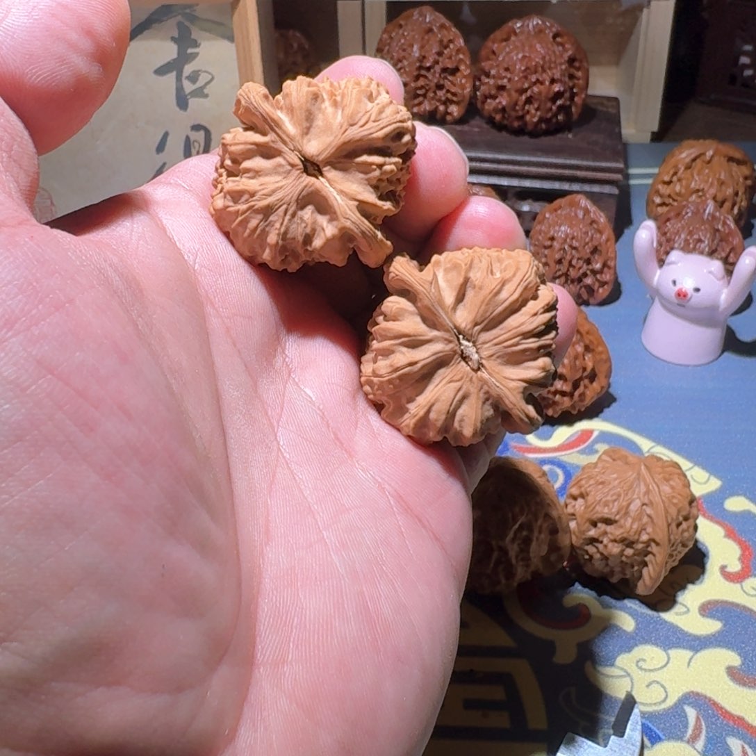 桃核把件末**秋白狮子文玩核桃全品