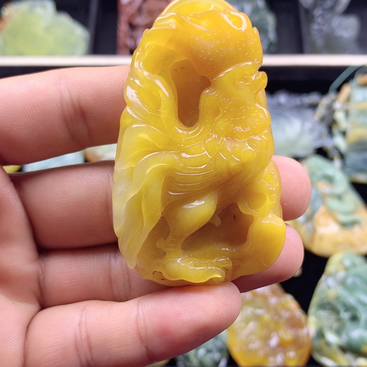 岫玉挂坠未镶嵌挂坠