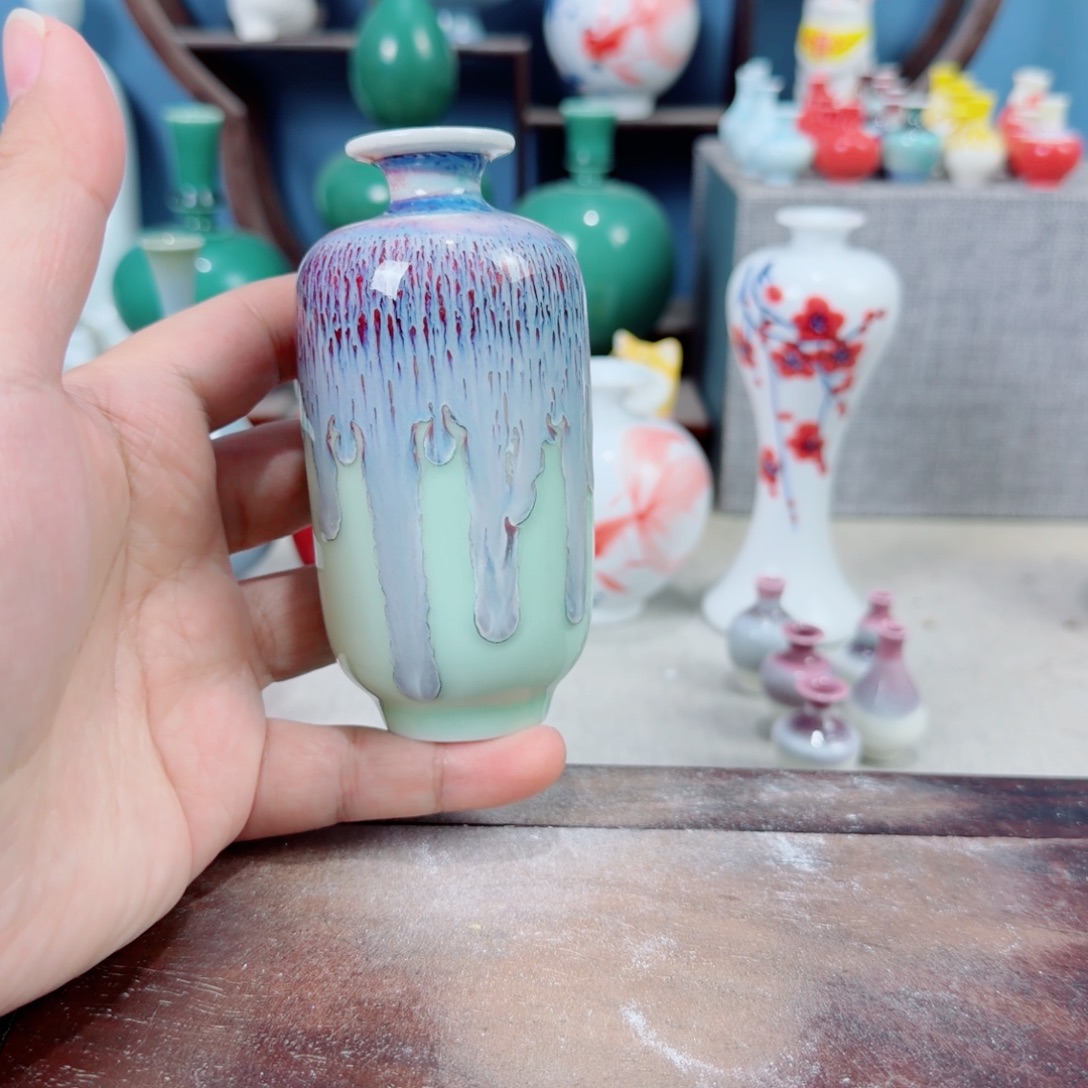 陶瓷手工小花器摆件