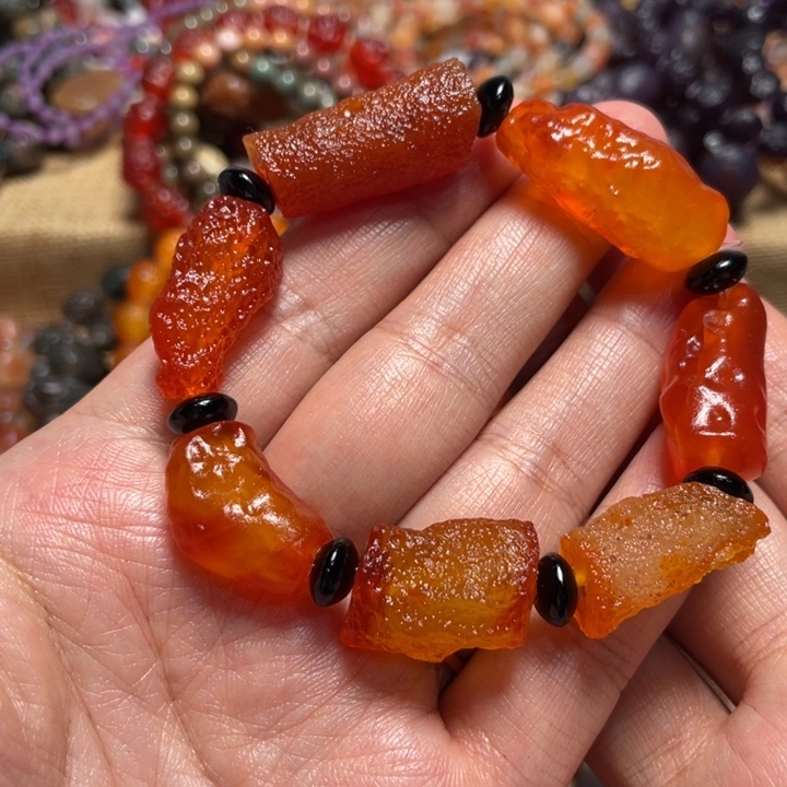 玛瑙/玉髓合金手链