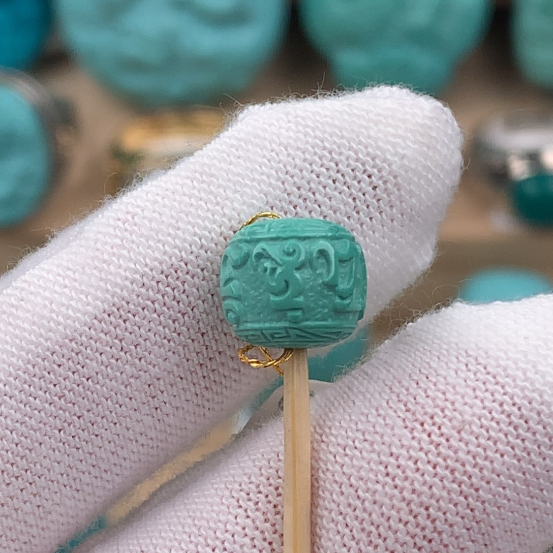 绿松石配饰未镶嵌卡9.3*8.3