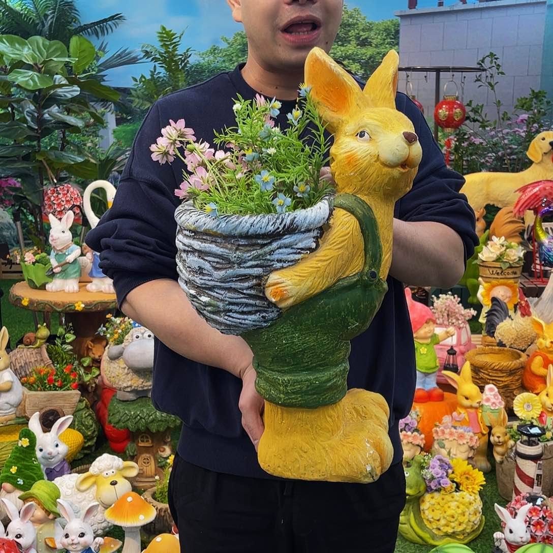 红陶花园庭院摆件