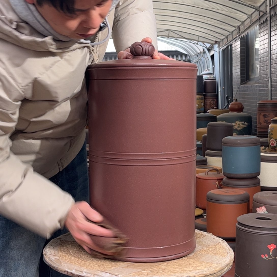 紫砂茶叶罐18 饼茶叶罐