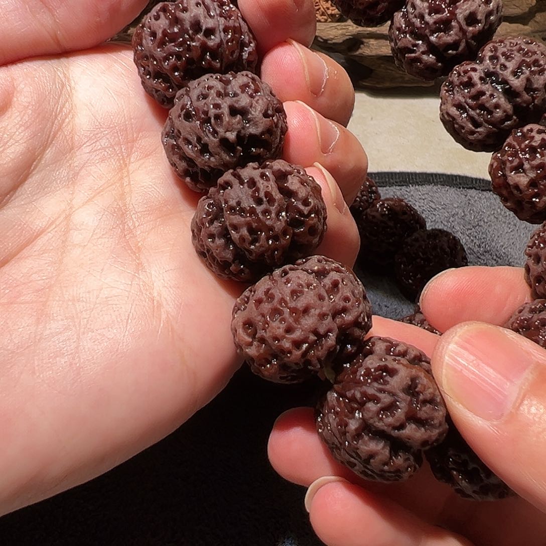 金刚菩提手串毕业级马卡鲁蜂王21尺寸福利