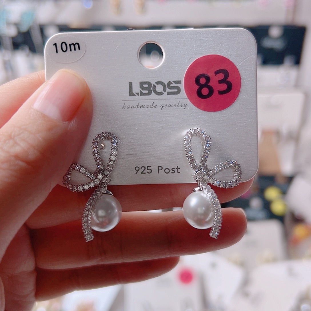 锆石纯铜合金耳环