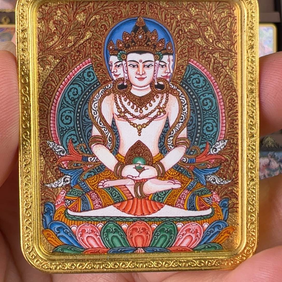 摩***。吊坠大日如来唐卡绘画作品