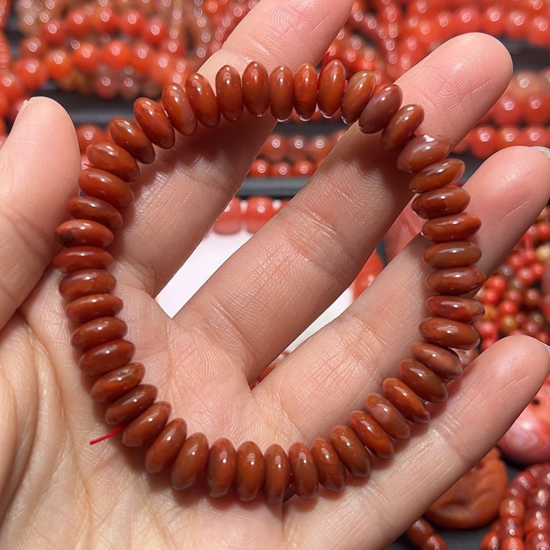 南红玛瑙手链未镶嵌