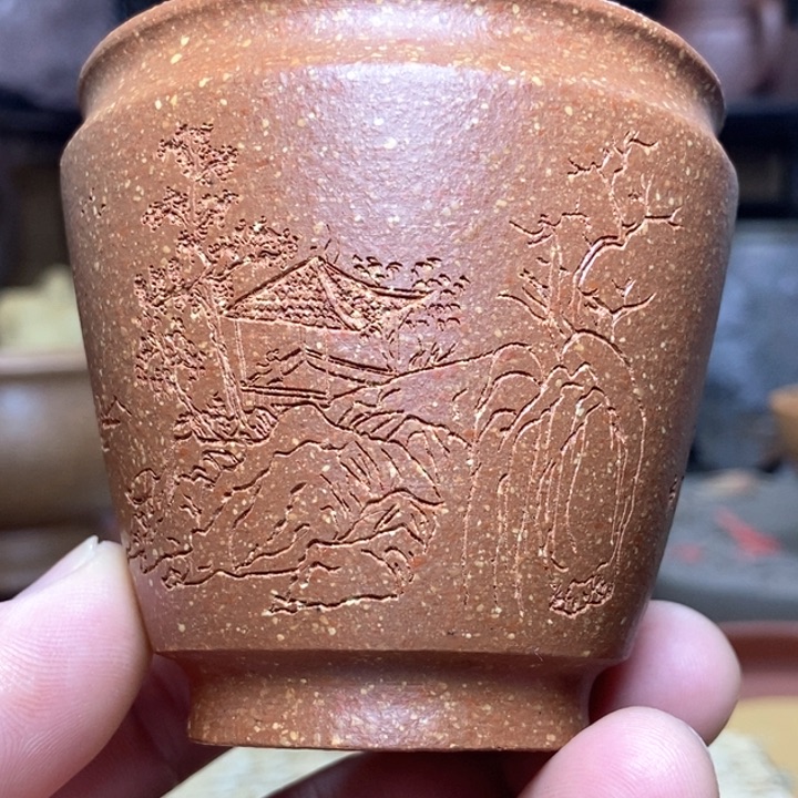 紫砂茶杯紫砂主人杯130毫升