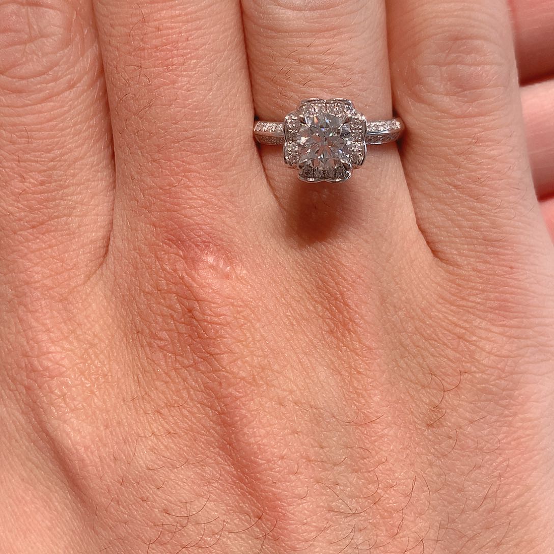 实验室培育钻石18K金镶嵌P****、17