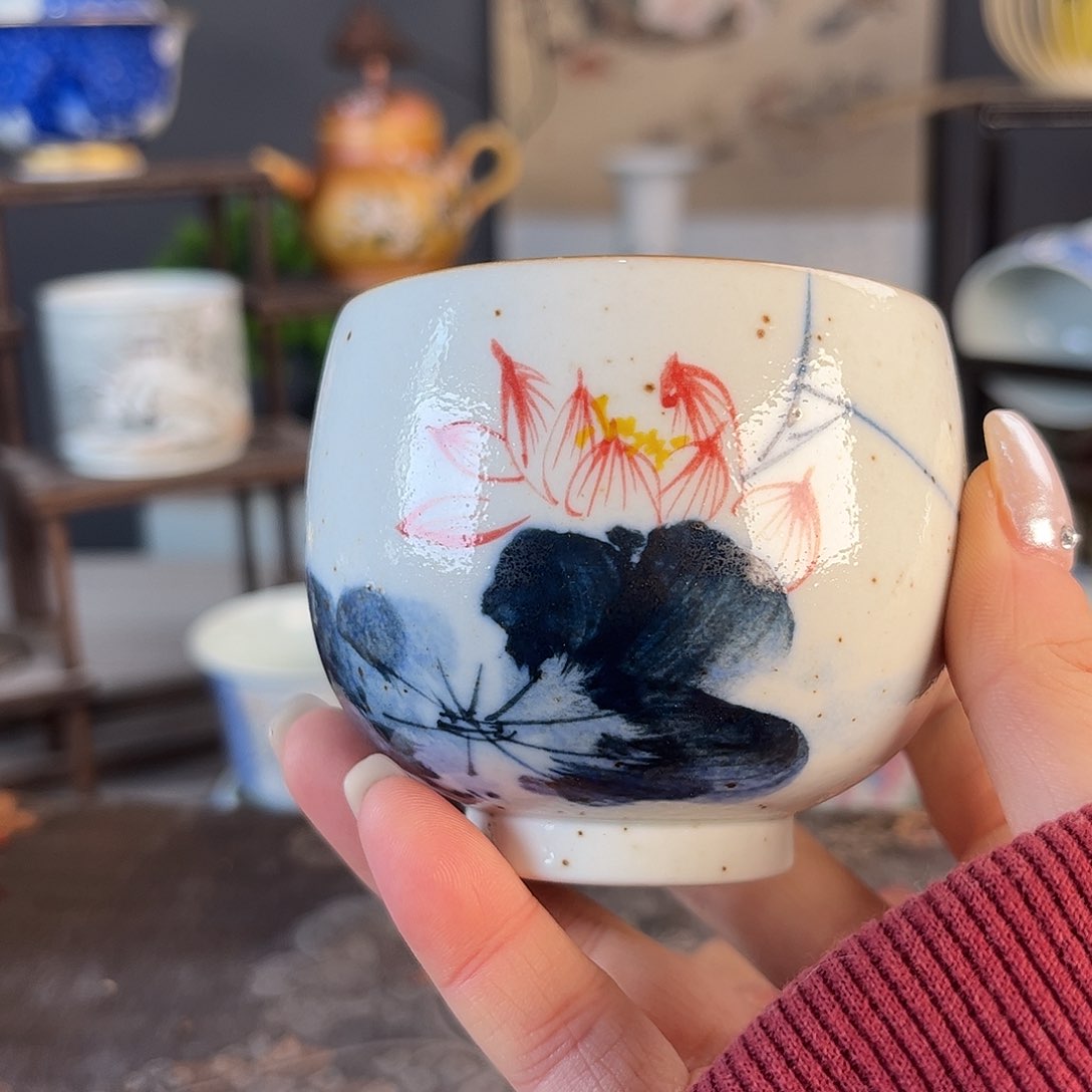 杯景德镇陶瓷茶杯多人