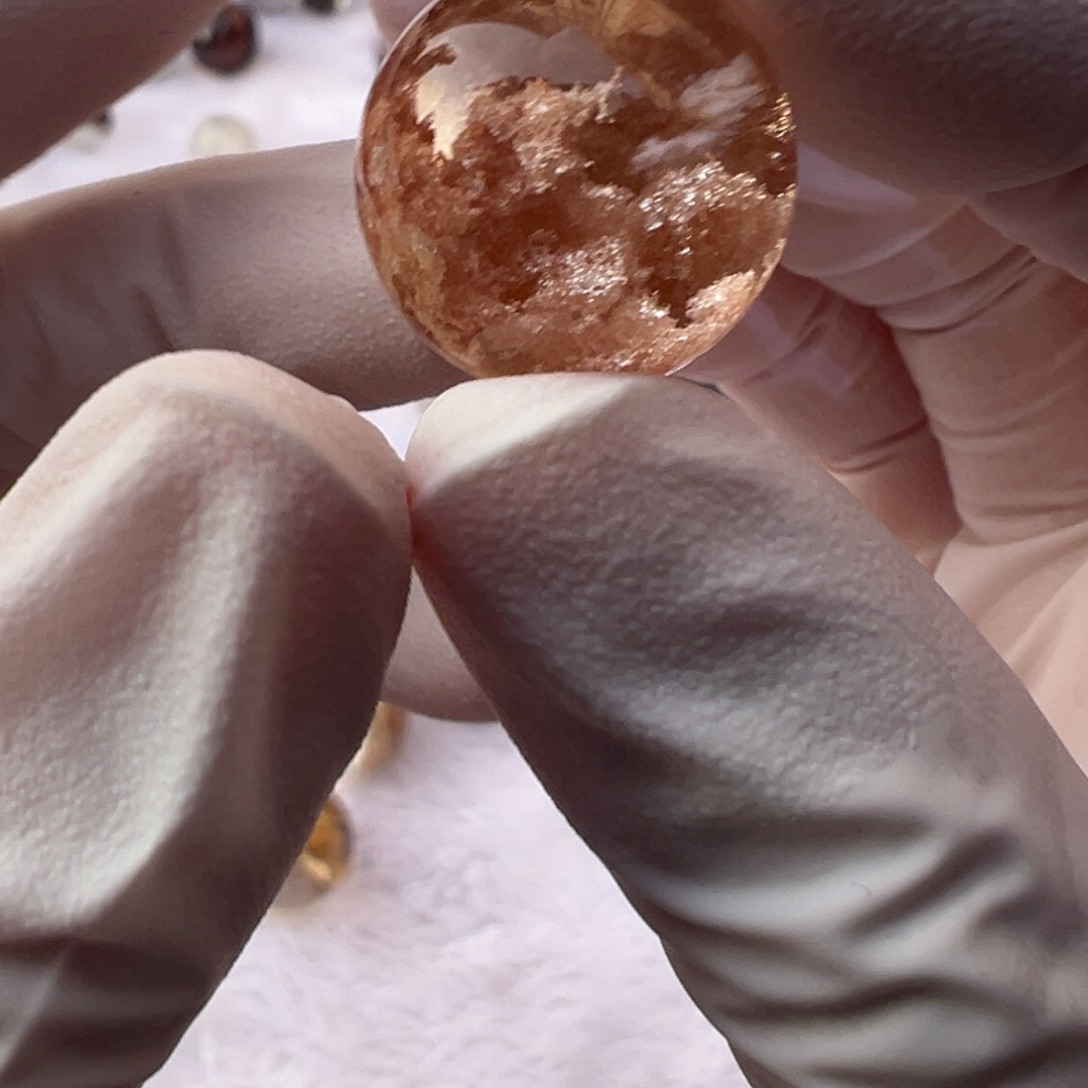 水晶幽灵单珠16mm定制不退换未镶嵌?**三