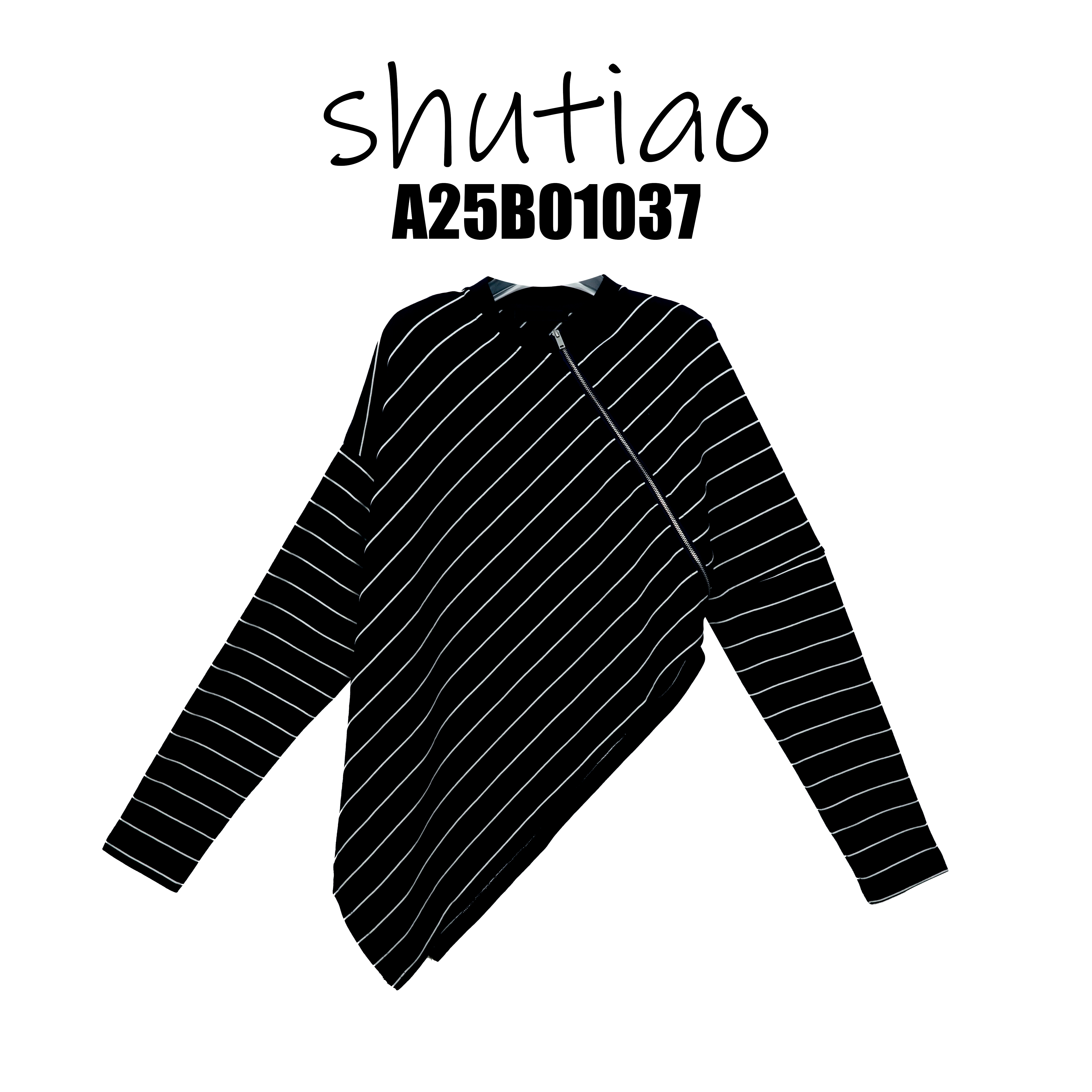 【SHUTIAO】2025春夏：新款小众设计款T恤A25B01037