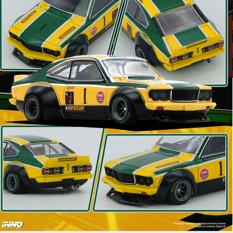 【匠擎现车】INNO车模1：64马自达RX-3 1号车 合金汽车模型