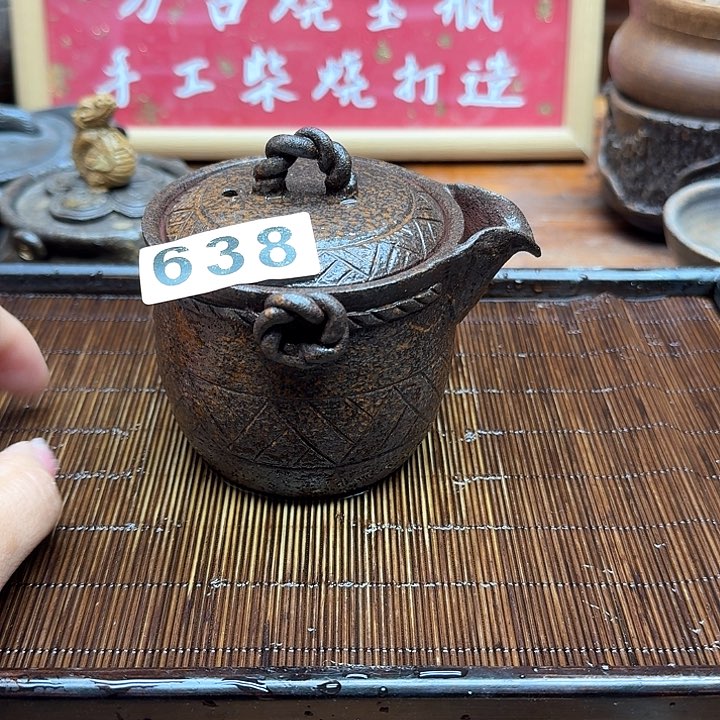 纯手工制作粗陶茶具